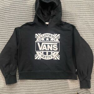 Vans Classic Black Hoodie with White Logo